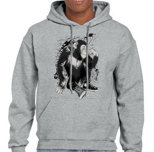 Hoodie primate amusant pour - amusant,