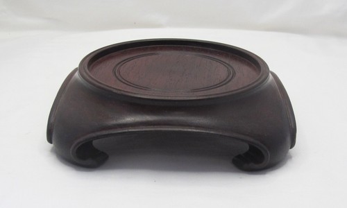 Socle bois pour - en, vase