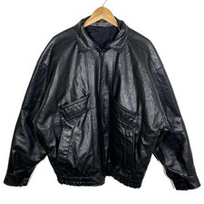 Blouson Simili Cuir Vegan Noir Vintage 90’s