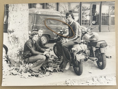 Ancienne photographie moto - ancienne,