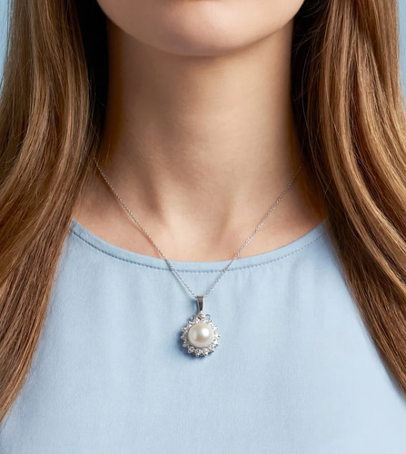 Pendentif perle culture - de,