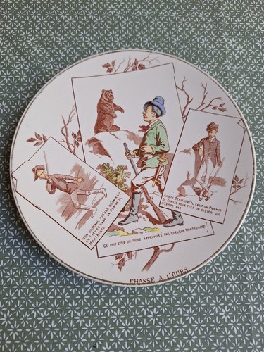 Assiette ancienne chasseurs - ancienne,