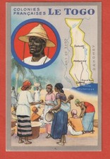 CHROMO - COLONIES FRANCAISES - LE TOGO - PRODUITS DU LION NOIR