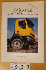 RENAULT TRUCKS RVI KERAX Gamme Chantier Prospectus Fr 10 pages 05/1997 LKW