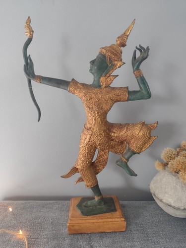 Statue bronze patine - statue, à