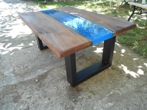 Table basse epoxy - table,