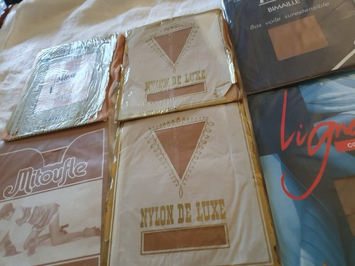 Lot paire de bas nylon - -,