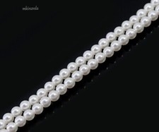 South Sea Negros Islands Philippines Loose WHITE Round 8,00 MM Pearl Strand 15"
