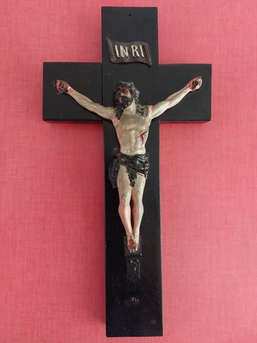 Ancien crucifix christ - crucifix, en
