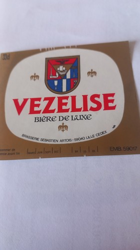Etiquette biere vezelise - biere,