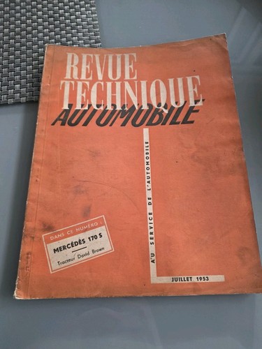 Revue technique mercedes 170 - technique,