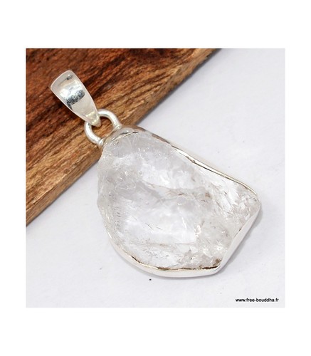 Quartz lémurien brut clair