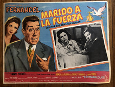 Fernandel AFFICHE ORIGINALE ITALIE Marido A La Fuerza 32x41,5cm de 1942