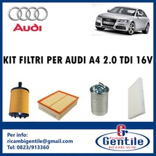 Kit 4 Filtres Tagliando Audi