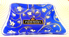 Coupelle Champagne Pommery Reims France Cendrier publicitaire  en verre décoré