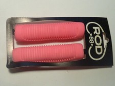 VINTAGE ANTIQUE BIKE BICYCLE GRIPS pink FITTED GRIPS BABY  OLD SCHOOL BMX