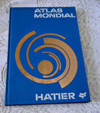 livre Atlas mondial  André Journaux édition HATIER  1968