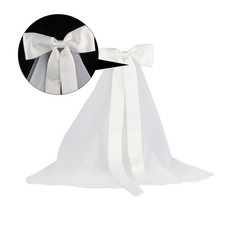 Femmes Beau mariage Veil nuptial avec un arc Accessoire de mariage romantique
