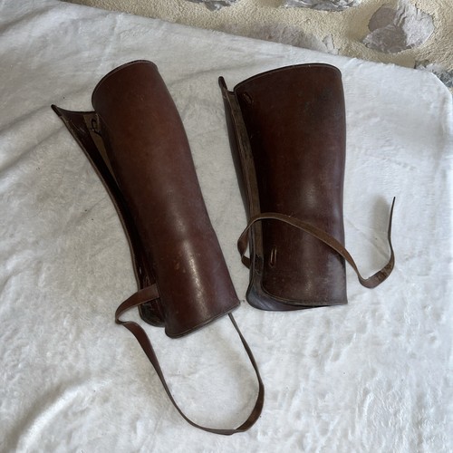 Guêtres mini chaps cuir - ,