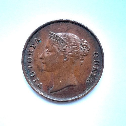 One cent 1845 queen - one,