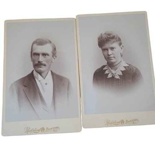 Antique cabinet card photos - card,