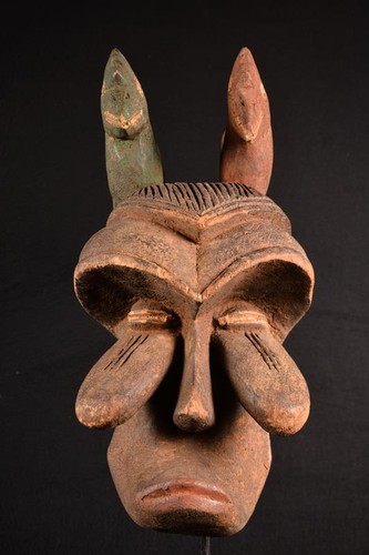 Masque tête bamun - bamun, ancien