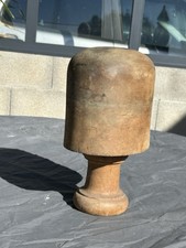 ANCIENNE FORME à CHAPEAU en BOIS sur PIED Ancien Objet De Métier Chapelier 1900