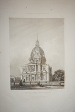 GRAVURE AQUATINTE XIX PAYSAGE