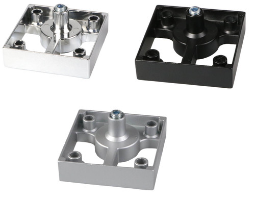 Pied meuble noir argent - de,