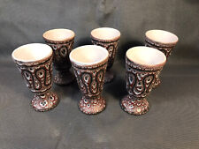 Lot de 6 mazagran en céramique de Vallauris Jean Austruy vintage