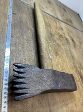 n° 14 old tool OUTIL ANCIEN De tailleur de pierre Marteau Taillant Forgé XIXe