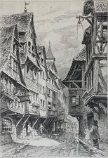 Gravure à la pointe séche de