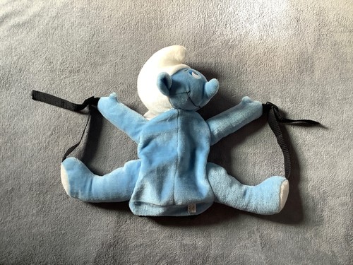 Peluche sac dos schtroumpfs - peluche,