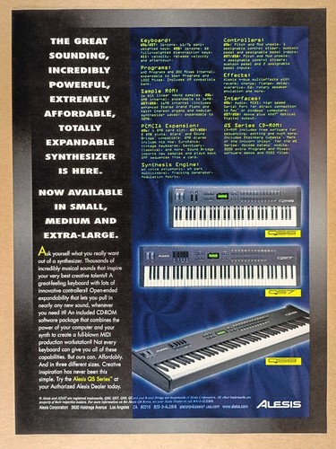 1997 alesis qs6 - alesis, qs8