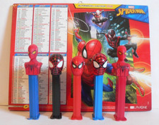 LOT DE 5 PEZ / SPIDERMAN /