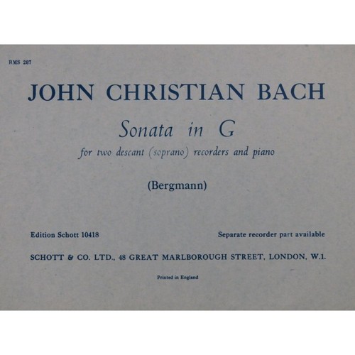 Bach john christian sonata - bach,