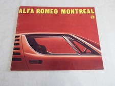 Ancienne Brochure de Vente ALFA ROMEO MONTREAL  Années 1970