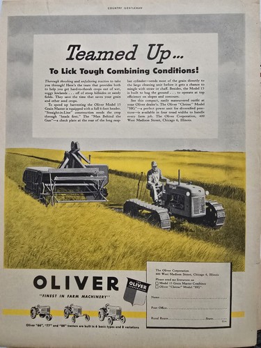 1950 oliver model grain - 1950,