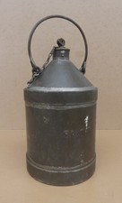 Ancien bidon d'huile SNCF chemin de fer déco industrielle fer blanc outil de mét