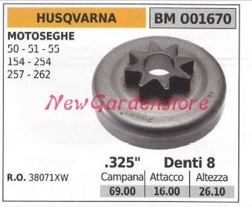 Pignon husqvarna moteur - husqvarna,