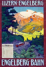 AFFICHE POSTER Luzern Pilatus
