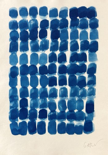 Monochrome abstrait original - monochrome,