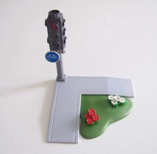 PLAYMOBIL (2701) RUE - Trottoir Croisement Intersection Feu Tricolore 3982