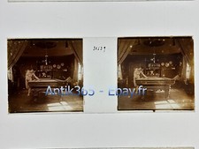 Photo Erotique N°7 Nu féminin Jules Richard 1900 Vues stéréoscopiques / verre