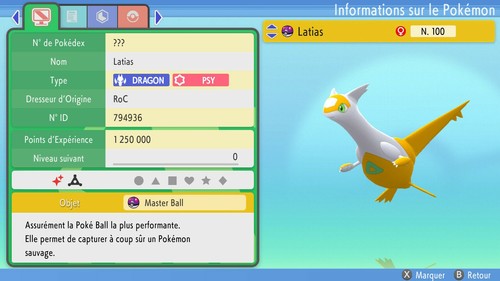 Pokemon latias shiny 6iv - pokemon,