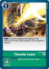 Digimon TCG BT7-101 Thunder Laser Common Next Adventure Card Game BT7-101