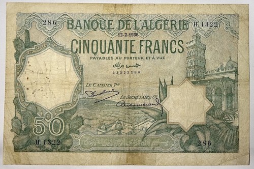 Algérie 50 francs - -,