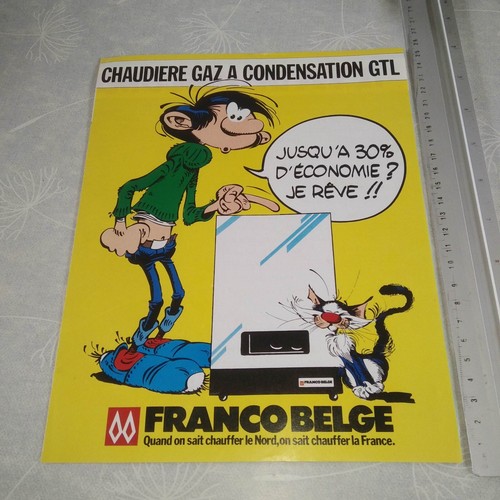 Affiche publicitaire gaston - affiche,