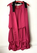 ROBE de fête Cocktail JAPON Alphabet ROSE & NOIR NEUF 36 38 superbe !