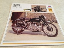 Carte moto Vincent 1000 Rapide